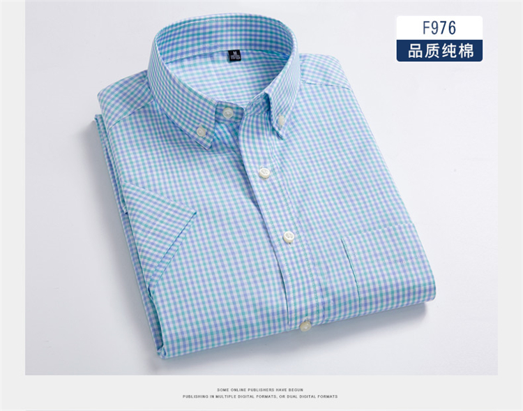 Bailey Bird 2017 Mùa hè mới Áo sơ mi kẻ sọc cotton ngắn tay Hàn Quốc Slim Cotton Casual Nửa tay áo áo sơ mi hàng hiệu