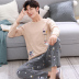 mens mùa xuân và đồ ngủ mùa thu dài sleevecotton thể thao quần áo mens mặc bông nhà mùa thu / mùa đông đang lớn nhà giản dị phù hợp với nam giới. 