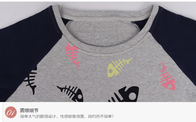 Bộ đồ ngủ nữ mùa thu và mùa đông cotton dài tay mùa xuân và mùa thu có thể mặc mùa xuân Hàn Quốc cho nữ kích thước lớn đồ lửng mặc nhà