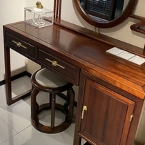 New Chinese style ebony solid wood dressing table and stool classical mirrored dressing table and stool combination customized for various sizes.