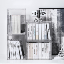 Transparent book containing box storage finishing box Book containing box Students Dormitory Classroom with book shelf Divinity