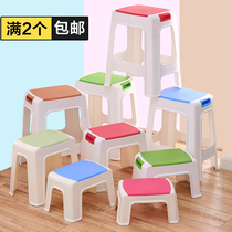 Thickened childrens stool plastic stool baby small stool chair bench table stool high stool bathroom stool stool footstool