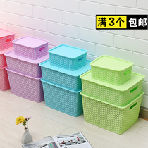 Plastic covered clothes storage box small size toy book clothing box storage basket box book box