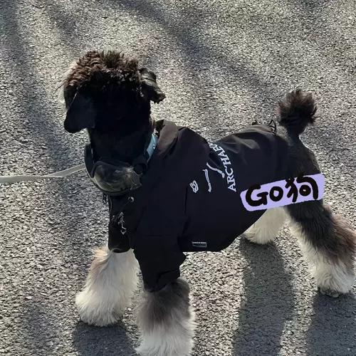 Куртка для собак, осенне-зимняя плюшевая плюшевая одежда для домашних животных, бишон шнауцера, непромокаемая теплая одежда