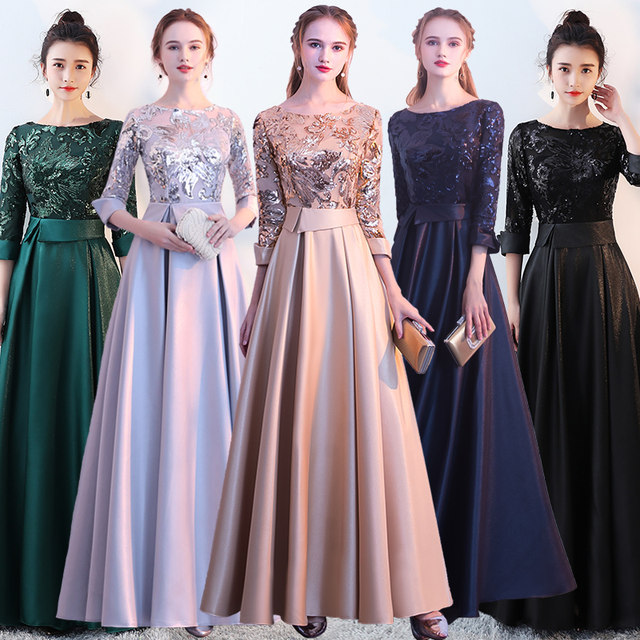 Performance dress 2022 new temperament annual meeting long host noble high-end atmosphere elegant banquet dress