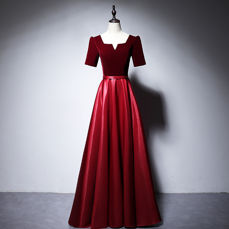 Long fitted winter burgundy evening dress, 2021 collection, long sleeve Long fitted winter burgundy evening dress, 2021 collection, long sleeve