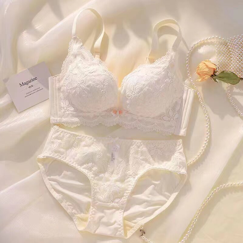Женское нижнее белье Victoria's underwear без стального кольца, маленькая присборенная грудь, поддержка верхней части, большая грудь, комплект бюстгальтеров для девочек с защитой от провисания