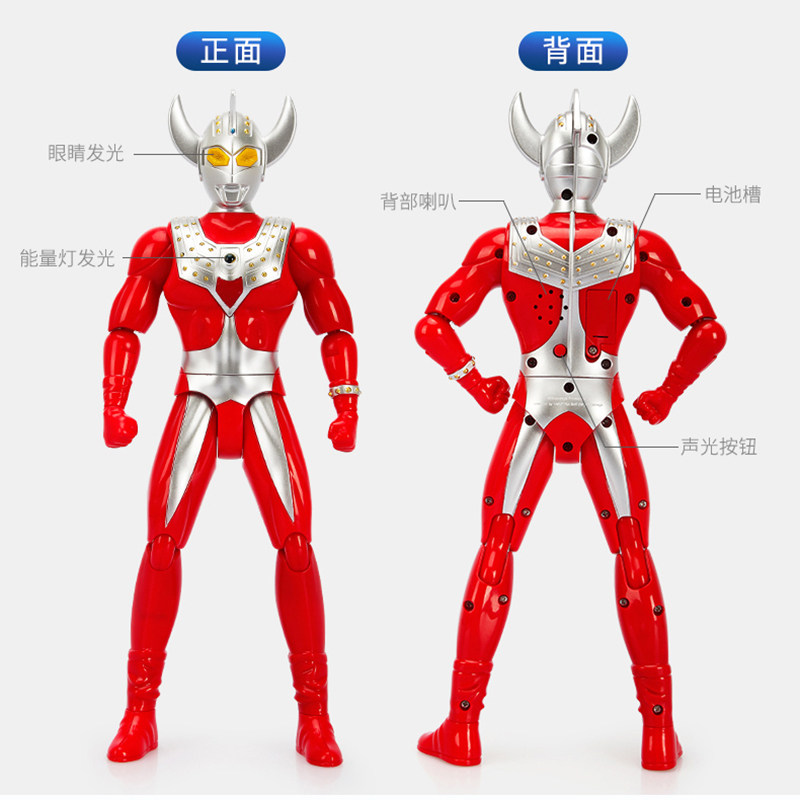 Sound and light Ottmann Toys salted eggs Superman's Teeroyos Shyon oversize children's disposable models-Taobao