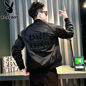Playboy spring and autumn slim baseball jacket for men