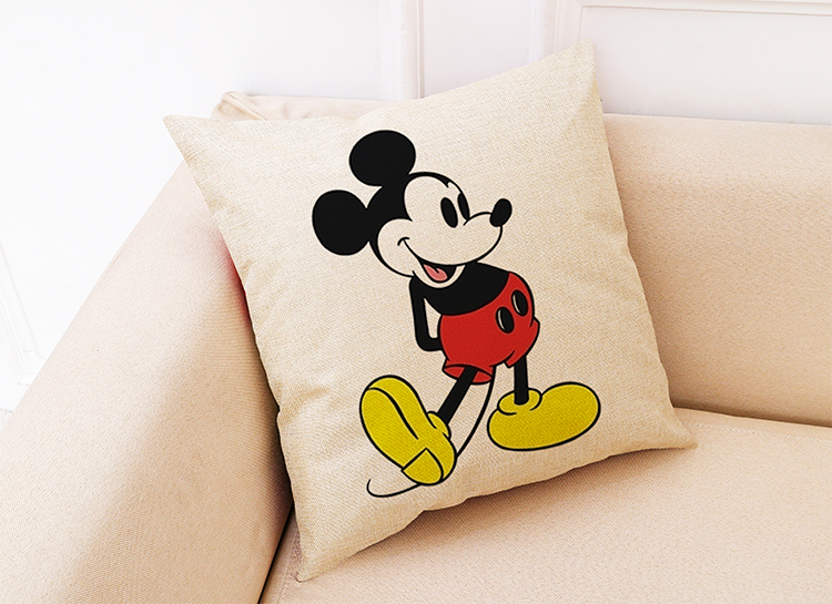 Thời trang Phim hoạt hình Mickey Series Gối Donald Duck Mẫu Gối Vỏ đệm Văn phòng Nghỉ trưa Gối Gối Xe - Trở lại đệm / Bolsters gối tựa chống đau lưng