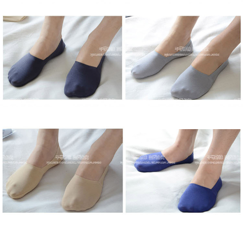 Tất vớ nam vớ Hàn Quốc vớ vô hình nam chống vớ vớ mùa hè liền mạch cotton nông vớ đầy đủ 3 đôi tất nam