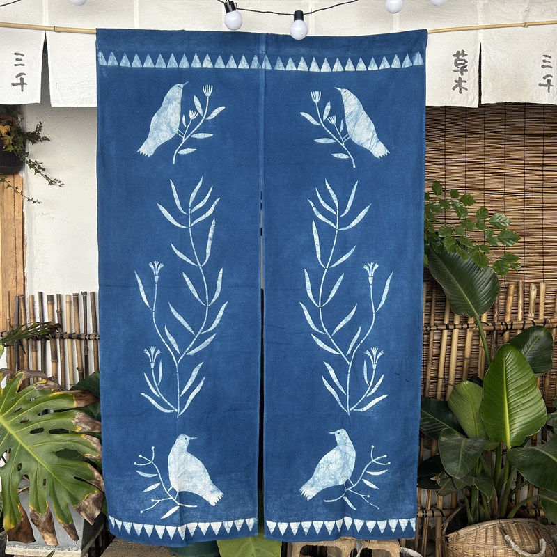 Original Design, Hand-Dyed Pure Cotton, Exotic Fashion, Home, Guesthouse, Coffee Shop, Hotel, Art Hanging Cloth Door Curtain