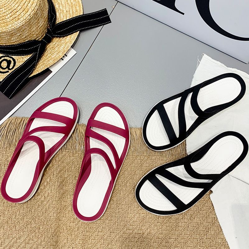 Cro Soft-Soled Women's Shoes, New Summer Flat Sandals, Beach Shoes, Korean Style Flat Casual Women's Slippers Cro Soft-Soled Women's Shoes, New Summer Flat Sandals, Beach Shoes, Korean Style Flat Casual Women's Slippers