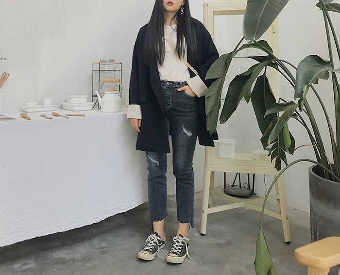 DAZI 2018 thu đông phiên bản Hàn Quốc mới của chic port gió nhỏ phù hợp với áo khoác nữ phù hợp với áo khoác nữ các kiểu áo sơ mi họa nữ đẹp