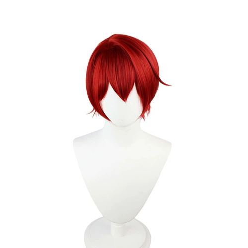 Силиконовый красный парик, косплей