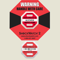 Second generation imported anti-shock label Anti-tilt anti-impact monitoring display shockwatch2 generation original red