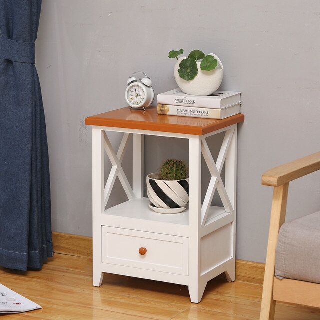 Miễn phí lắp đặt căn hộ nhỏ cạnh giường ngủ bằng gỗ rộng bảng chiều cao 40cm 55 cm Zhiwu giường hẹp tủ phòng ngủ tối giản hiện đại - Buồng tủ nhựa trẻ em
