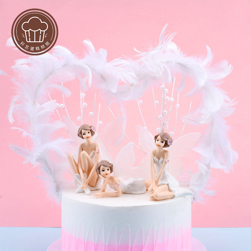 Flower Fairy Angel Doll Elf Princess Hand Office Aberdeen Cake Decoration Ornament Scene Baking Plug-In