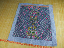 (苗里老绣） 手工刺绣 老绣品 民族风 织锦绣 织锦绣片245