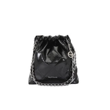 Bag of parody Мусорный мешок, серебряная сумка, вместительная и большая цепь, ведро, коллекция 2023