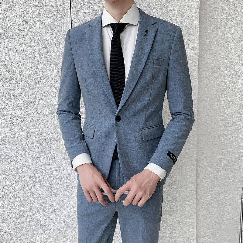 Suit men's jacket Jacket British style Single West casual Youth business dress Versatile handsome small suit men's trend