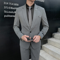 Casual suit suit suit men Korean slim trend business dress small suit light familiar wind groom wedding dress