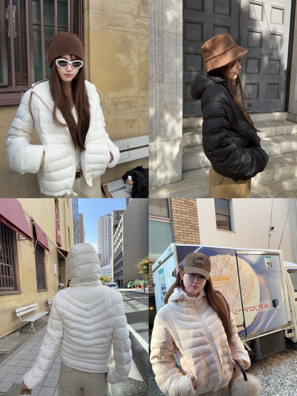 Ms. Luo__ (Some Colors in Stock) My C-Level (Top-Tier) Choice! Lightweight 90% White Duck down Hooded down Jacket for Winter