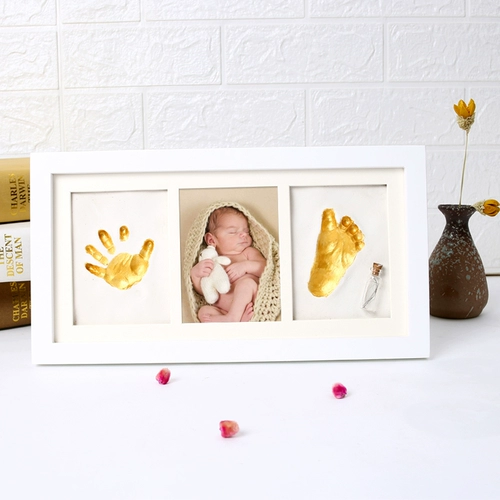 Детские отпечатки рук и ног, чернильная подушечка, сувенир для новорожденных, детская хваталка, отпечаток рук, фоторамка, подарок на день рождения