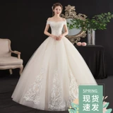 Корейское легкое свадебное платье на одно плечо, новый стиль 2025 года, мечтательное длиной до пола, супер сказочный темперамент, маленькая невеста, цвет шампанского, лесной стиль