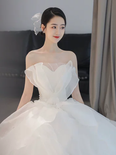 Топ без лямок, летнее свадебное платье для невесты, подходит для подростков