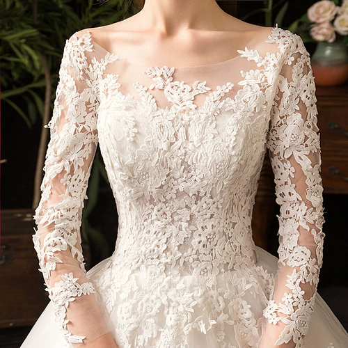 Лонгслив для невесты, летняя юбка, французский стиль, открытые плечи и длинный рукав, расшито цветами