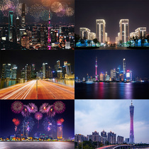 21 new city night scene live background decoration wall cloth Taobao direct sowing room net red shaking voice fast hand live background
