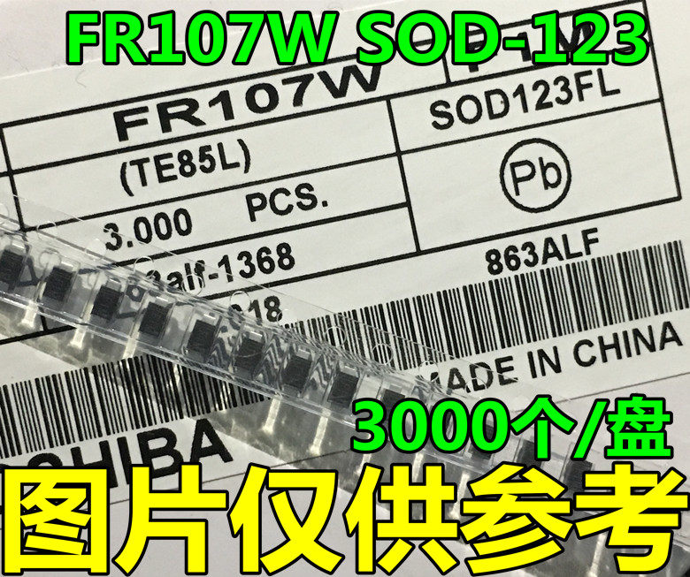 FR107W F7 SMD Fast Recovery Rectifier Diode SOD123 1206 3000 PC = 36 RMB