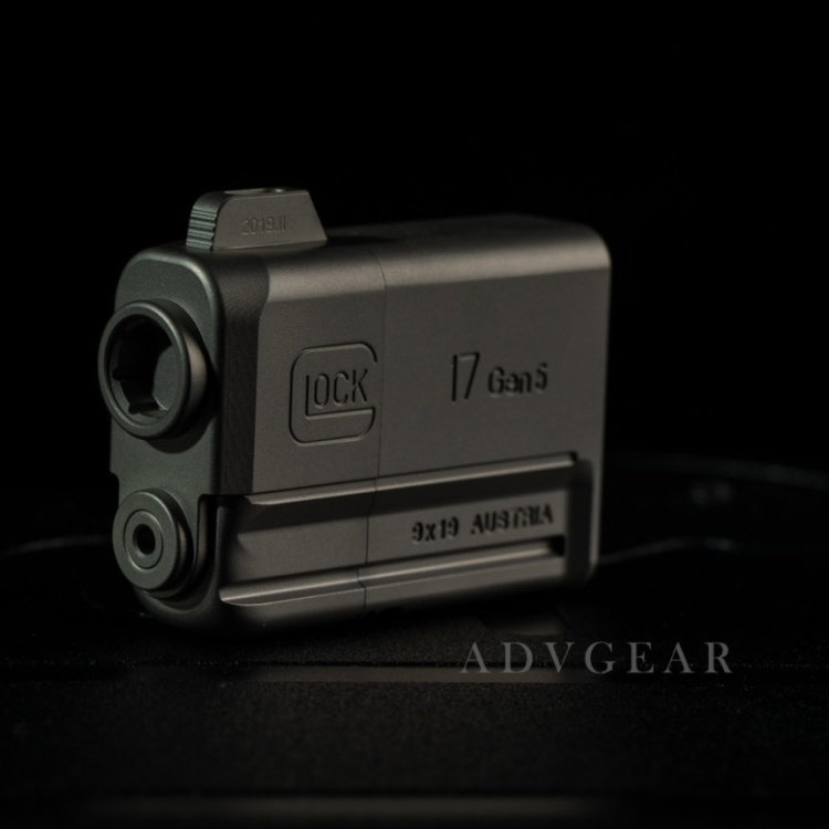 ADVGEAR GLOCK17 G17 GEN5 Titanium Alloy ZIPP Limited Collection Gift CNC Lighter EDC