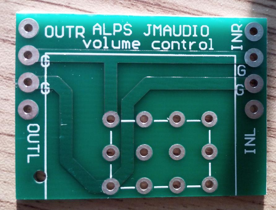 ALPS potentiometer 27 type 16 type circuit board connection board PCB Mingshang HIFI amplifier audio shop