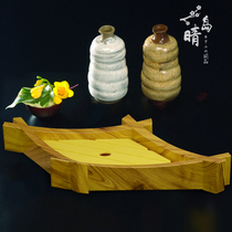 Japanese sushi plate Japanese meal plate Oyster sashimi seafood plate ABS melamine Japanese commercial dry ice creative tableware