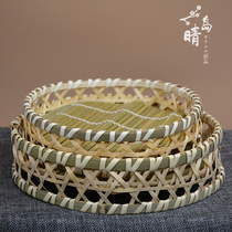 Japanese tempura bamboo basket Bamboo products Snack basket Japanese and Korean cuisine Farm house tableware Special dish plate Fried basket