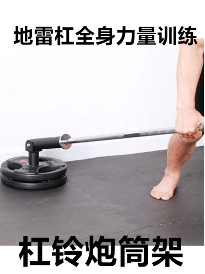 Barbell Rack, Core Strength Training Device, Barrel Rack, Deadlift, Rowing, Abdominal and Back Muscle Fitness Equipment