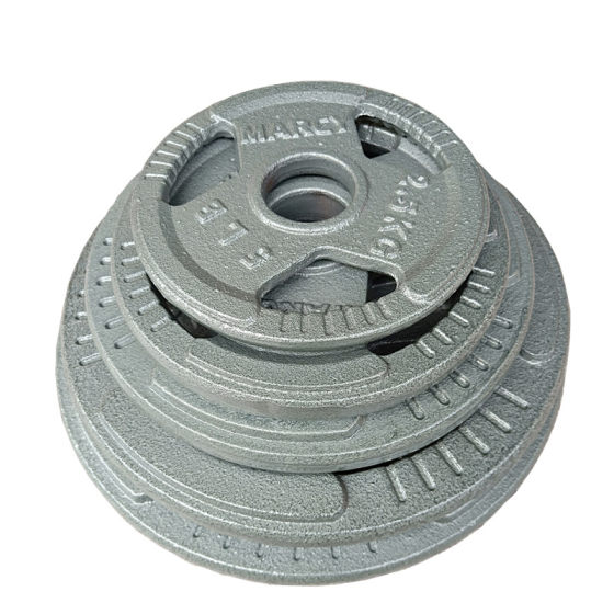 Barbell Plates with Holes for Grip, Painted Barbell Plates, All-Iron Barbell Plates with Large Holes, Weighing 5, 10, 15, 20kg kg