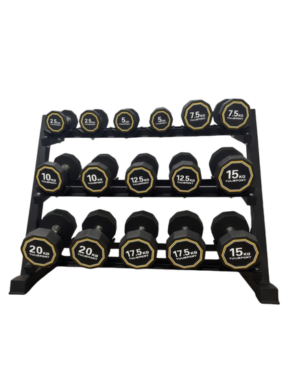 Multi-Functional Commercial Pure Steel Dumbbell Set Combination for Men's Fitness, Home Dumbbell Rack, Commercial Equipment Fixed Dumbbells