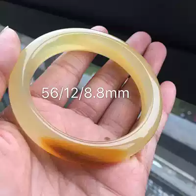 Natural jade bracelet Yunnan Huanglong Yushan tendon pretty color bracelet 56mm ring mouth new product