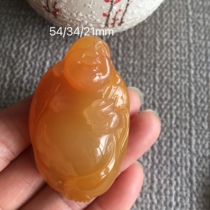 Natural jade Yunnan Huanglong jade large pendant small to make a piece of the Millver pendant or take the play