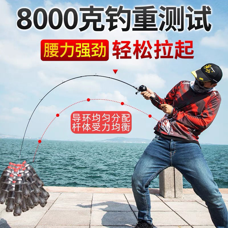 Imported Carbon Road Sub-Rod Suit Drop Wheels Fishing Rod Sea Rod Lutpole Road Subset Equips Fish Jo Phase Sea Fishing Rod