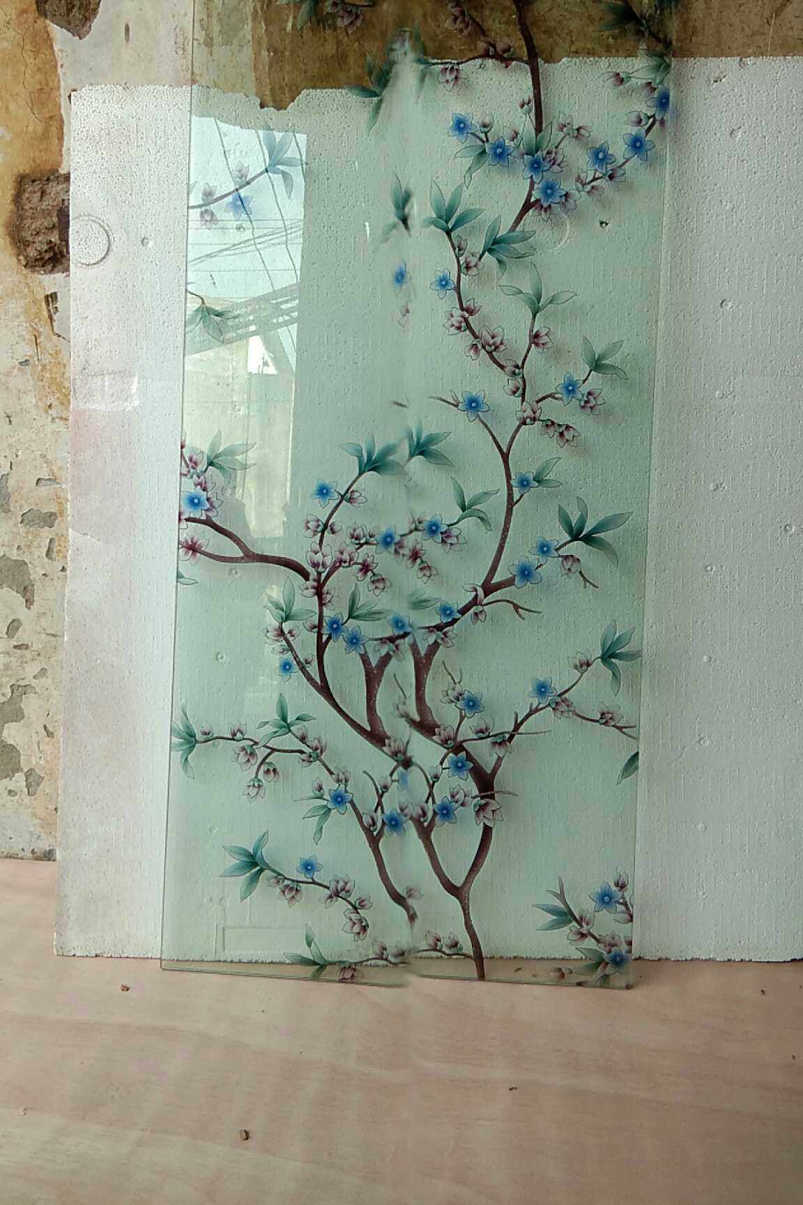 Art glass porch modern style boutique double-sided transparent violet