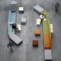 Office creative splicing sofa reading area training institutions to negotiate shopping mall lobby reception guests leisure sofa