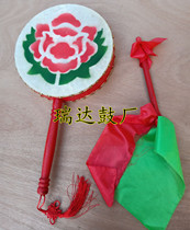 20cm23cm25cm Wooden fan drum promotion Childrens heart drum rhyme dance props drum Tibetan dance drum Hotba drum