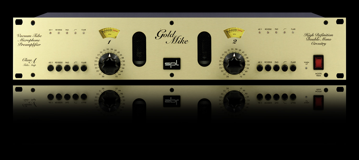 SPL Goldmike 9844 dual-channel vacuum tube microphone amplifier talk