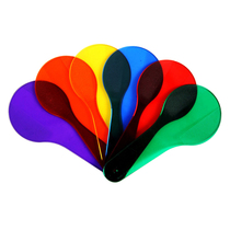 Childrens Color Recognition Picture Color Piece Preschool Teaching to Discribe Changing Card Light Transmitter Prop