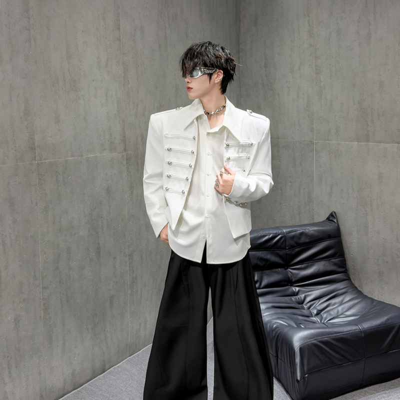 Noirbloom Original Niche Napoleon Court-Style Blazer with a Stylish and Cool Short Cardigan Suit Design