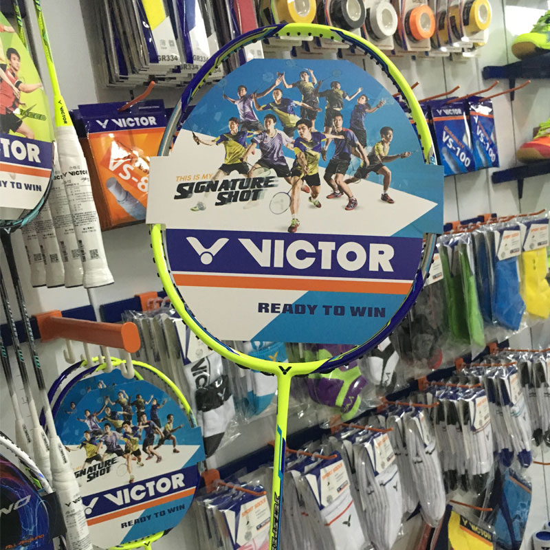VICTOR Triumph Badminton Racket Single Pat for Men and Women All-Carbon Vikdo Extreme Speed JS08N Sugar Water pat